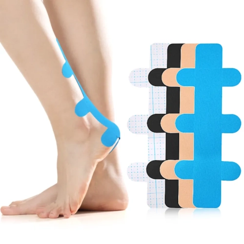 Przejdź do produktu Taśmy Tejpy Kinesiology Tape na Ścięgno Achillesa – odciążenie i stabilizacja kostki N121