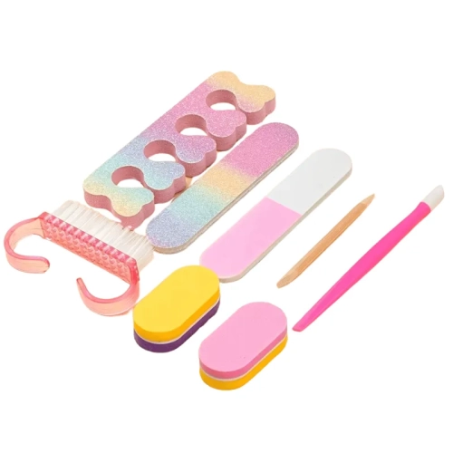 Przejdź do produktu Zestaw do manicure i pedicure 7w1 różowy N135 