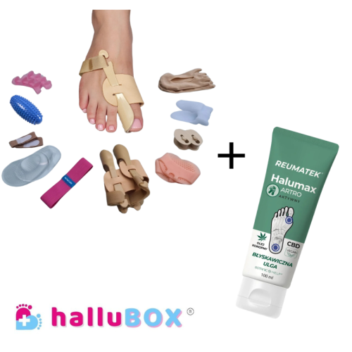 Przejdź do produktu ZESTAW : HALLUBOX + KREM HALUMAX