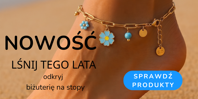 bransoletka biżuteria na noge dziubeka