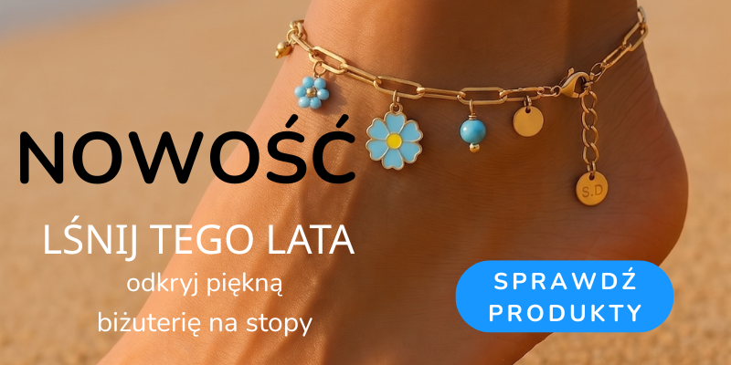 bransoletki biżuteria na noge Bydziubeka